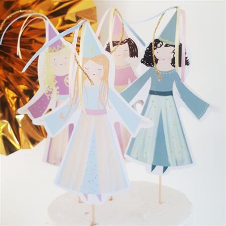 Pinches para torta Princesas x4u